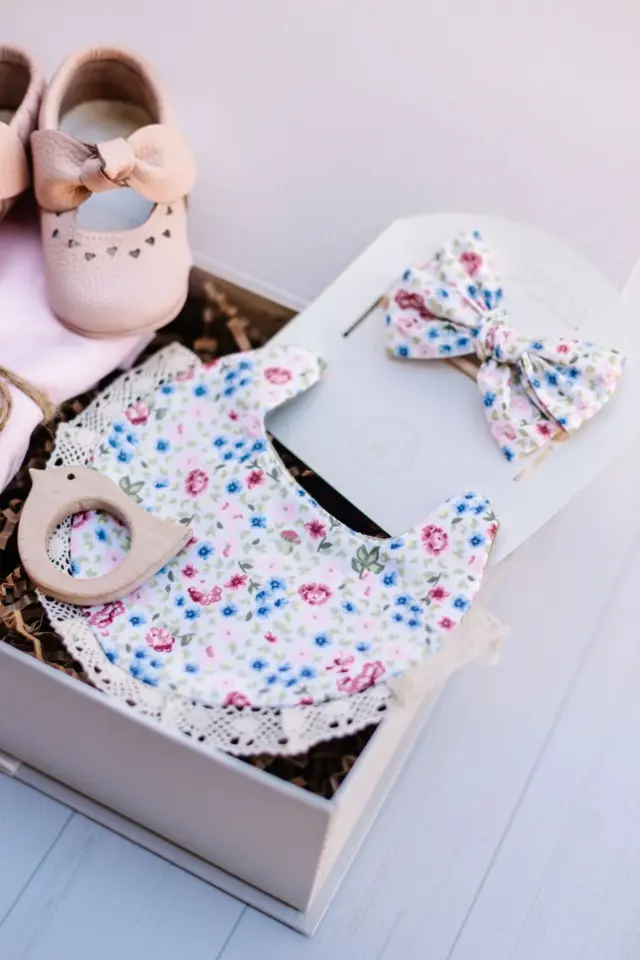 Kız Bebek Hediye Seti - Yenidoğan Hediyesi - Floral Pink