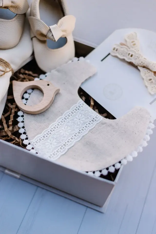 Kız Bebek Hediye Seti - Yenidoğan Hediyesi - Naturel