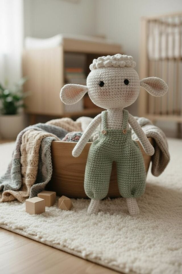 İlk Uyku Arkadaşım Yeşil Kuzu 30 cm