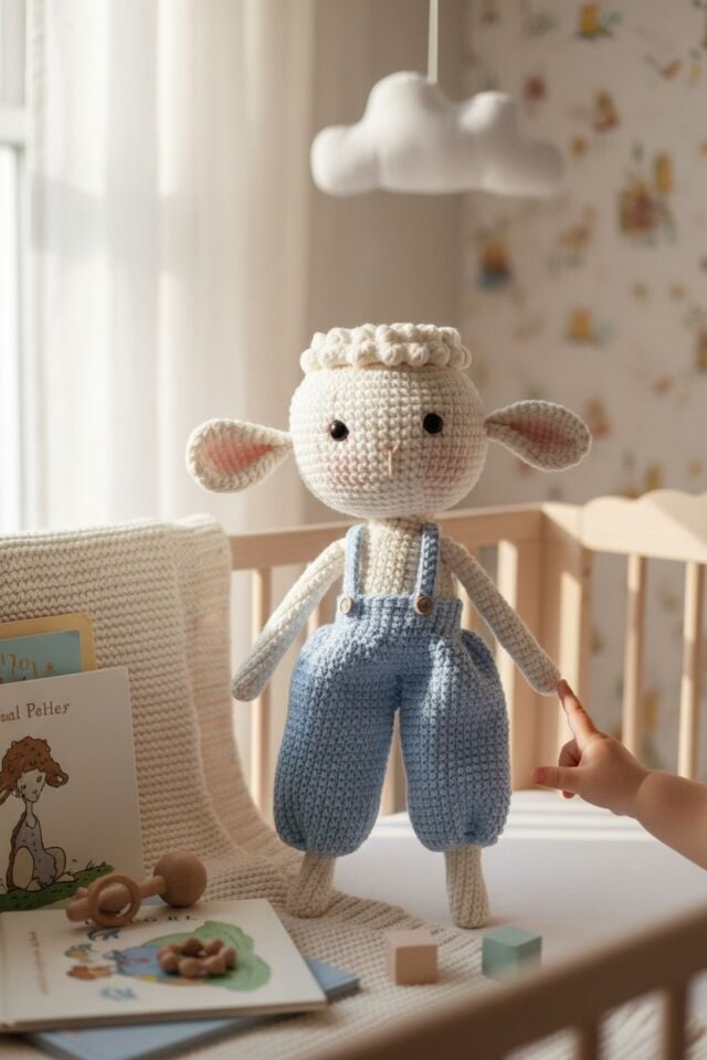 İlk Uyku Arkadaşım Mavi Kuzu 30 cm