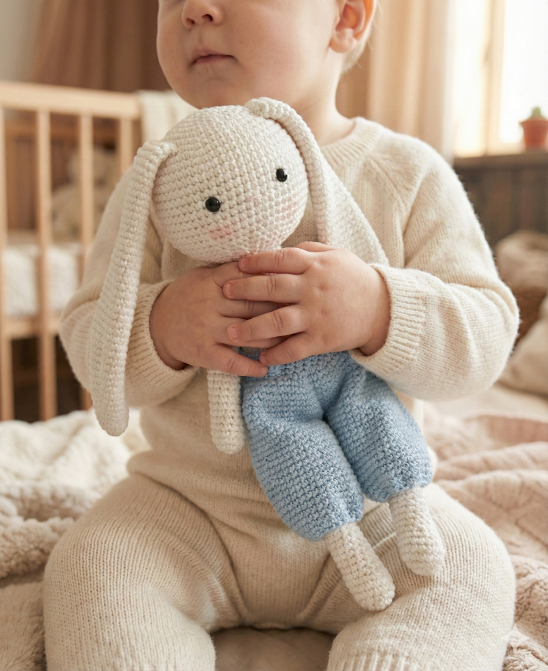 İlk Uyku Arkadaşım Mavi Tavşan 30 cm