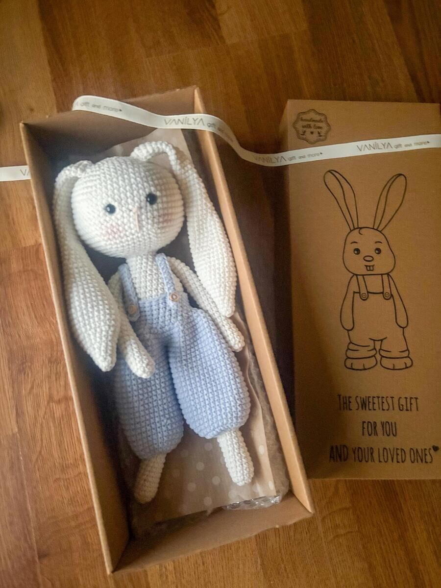 İlk Uyku Arkadaşım Mavi Tavşan 30 cm