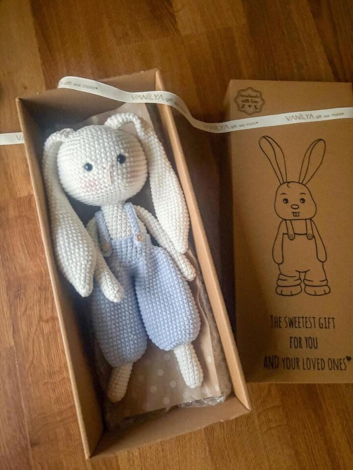 İlk Uyku Arkadaşım Mavi Tavşan 30 cm