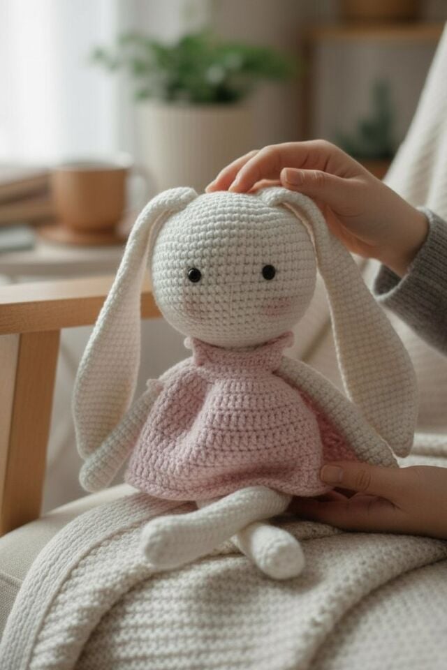 İlk Uyku Arkadaşım Pembe Tavşan 30 cm