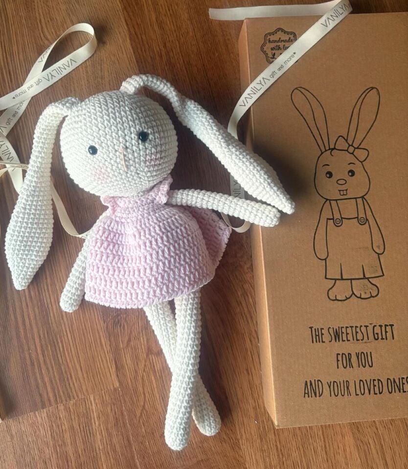 İlk Uyku Arkadaşım Pembe Tavşan 30 cm