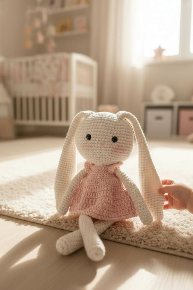 İlk Uyku Arkadaşım Somon Tavşan 30 cm