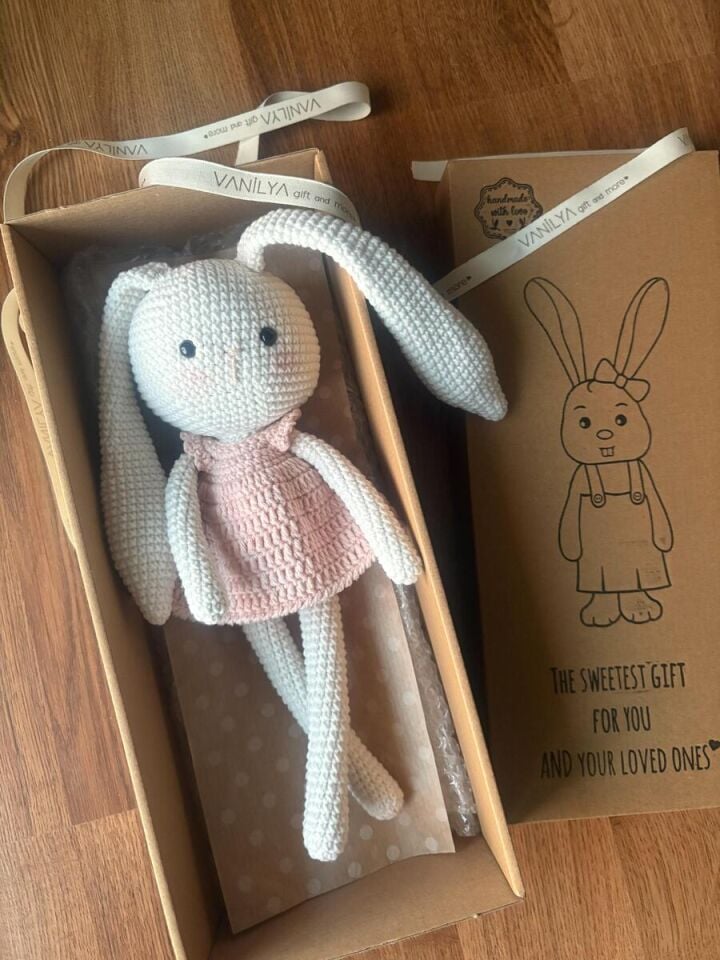 İlk Uyku Arkadaşım Somon Tavşan 30 cm