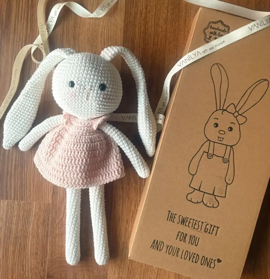 İlk Uyku Arkadaşım Somon Tavşan 30 cm