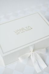 Erkek Bebek Amigurumi Tavşan Hediye Seti-Bej