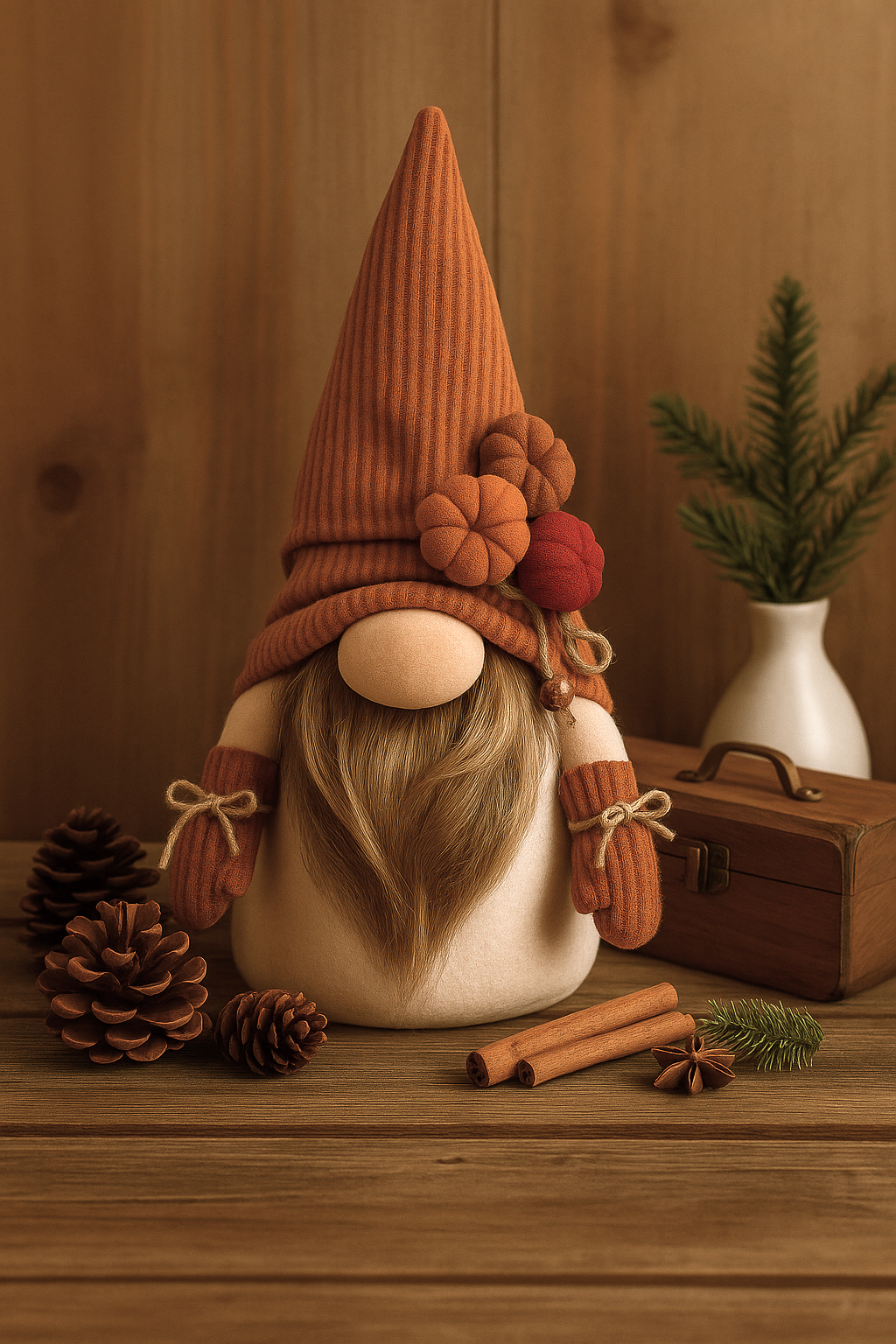 Yılbaşı Cücesi Velvet Boy Kiremit 35 cm