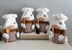 Dekoratif Şans Cücesi Ev Ofis Dekoru-Chef Boy 25 cm