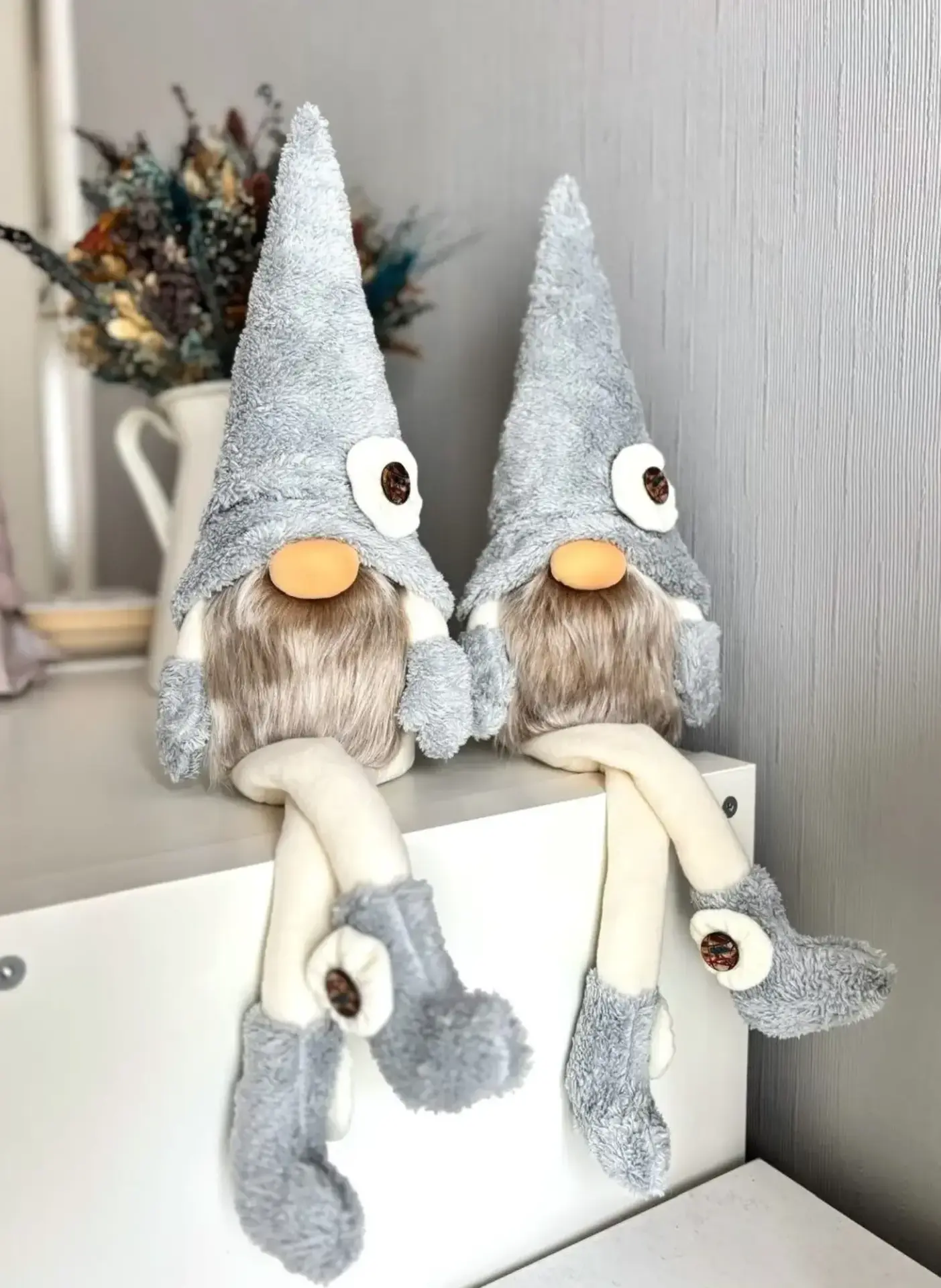 Dekoratif Şans Cücesi Ev Ofis Bebek Odası  Dekoru-Baby Blue Boy 60 cm