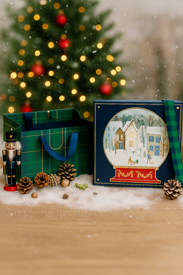 Yılbaşı Hediyelik Madlen Çikolata 32'li-Winter Village