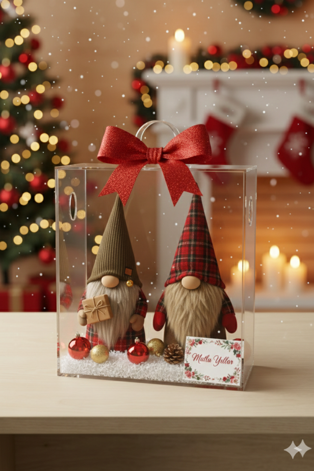 Yılbaşı Hediye Seti-Şans Cüceleri-Tartan Buddies