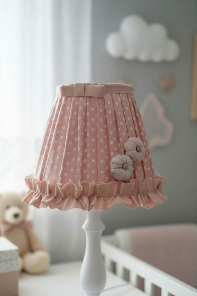 Bebek Odası Abajuru-Blush Rose