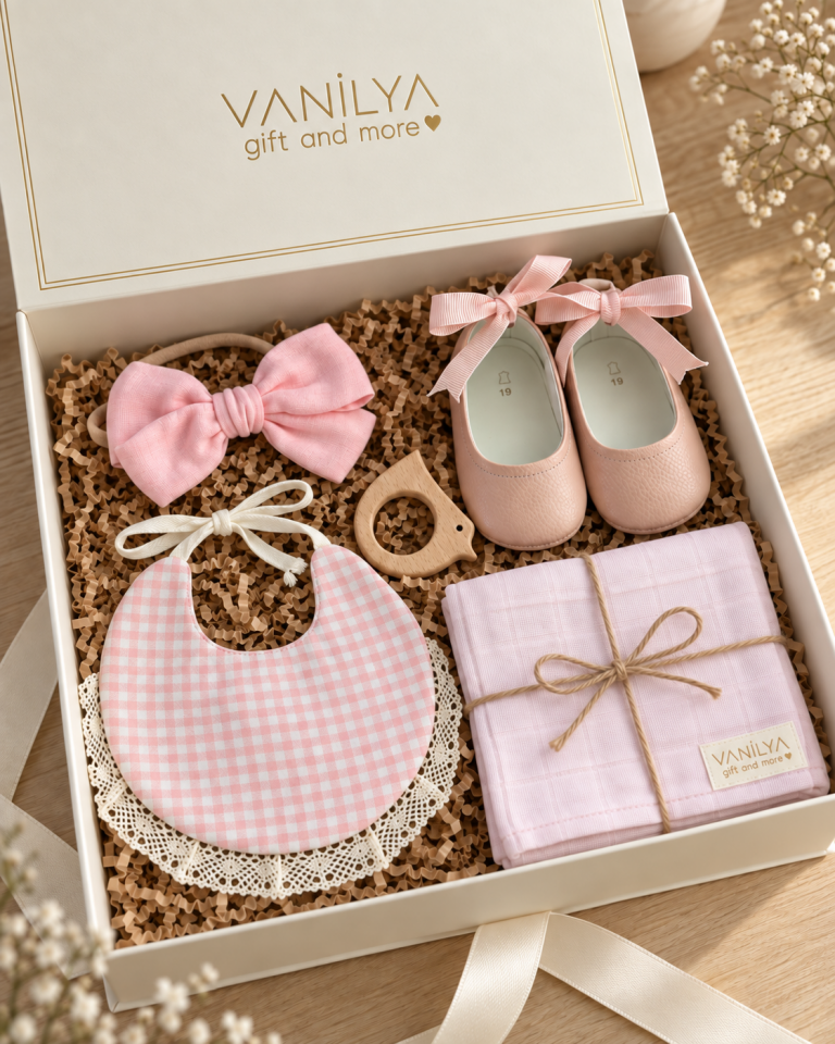 Kız Bebek Hediye Seti - Rosy Gingham