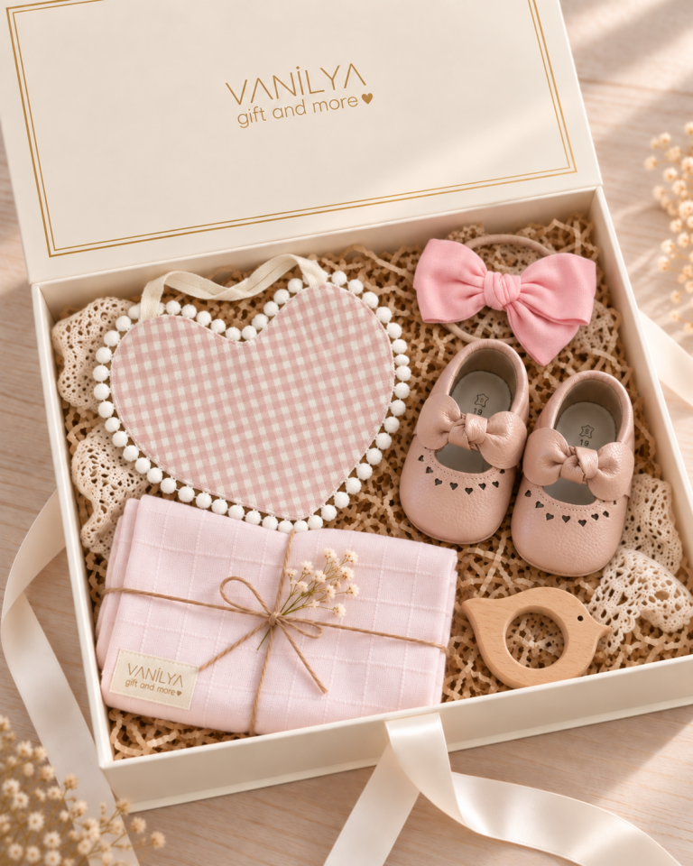 Kız Bebek Hediye Seti - Sweetheart Gingham